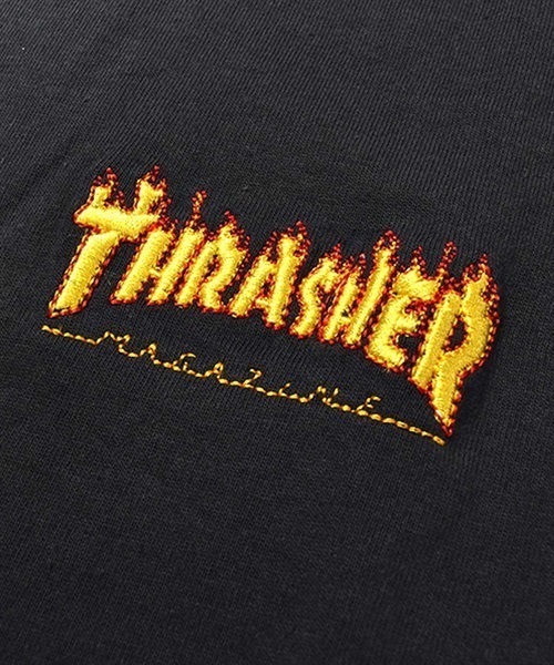 THRASHER スラッシャー FLAME THMM-002 メンズ 半袖 Tシャツ カットソー ムラサキスポーツ限定 KK1 C23(WHT-M)