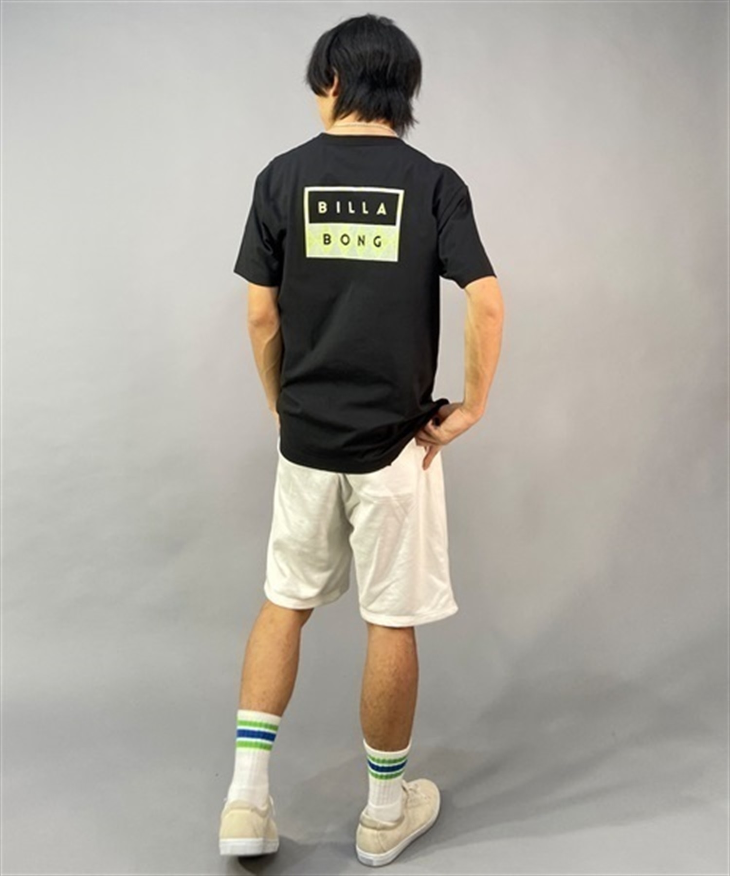 BILLABONG ビラボン DECAL CUT BD011-203 メンズ 半袖 Tシャツ バックプリント KX1 B25(WHM-S)