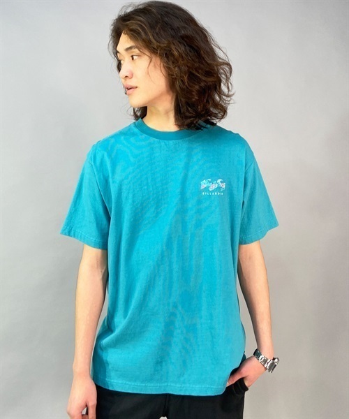 BILLABONG ビラボン BACK WAVE BD011-208 メンズ 半袖 Tシャツ バックプリント KX1 B23(BLK-M)