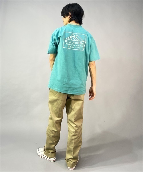 BILLABONG ビラボン BD011-217 メンズ 半袖 Tシャツ バックプリント KX1 B25(SND-M)