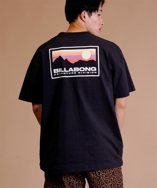 BILLABONG/ビラボン バックプリントTシャツ クルーネック半袖Tee/吸水速乾 ヘビーウェイトTシャツ BD011-244(SBL-M)