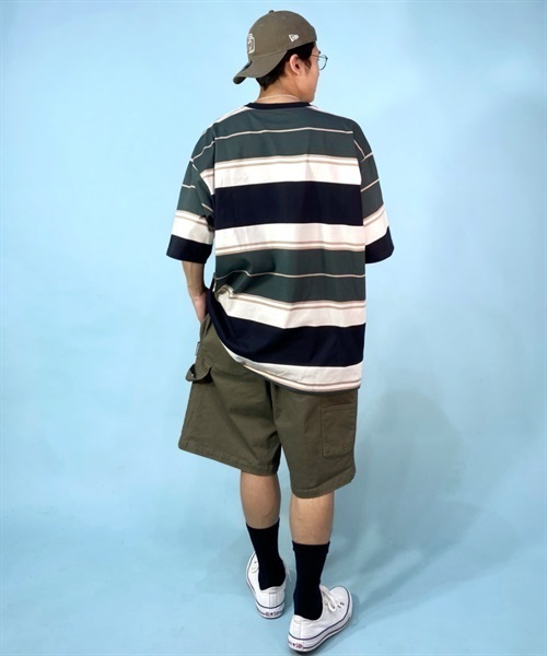 Hurley ハーレー OVRSZ BORDER SS MSS2310023 メンズ 半袖 Tシャツ KX1 C18(BLK-S)