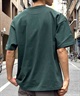 【クーポン対象】DC ディーシー DST241015 メンズ ポケット 半袖 Tシャツ ドロップショルダー ワンポイント 刺繍ロゴ(GRN-M)