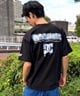 DC ディーシー DST241019 半袖 Tシャツ バックプリント ワイドシルエット ドロップショルダー(WHT-M)