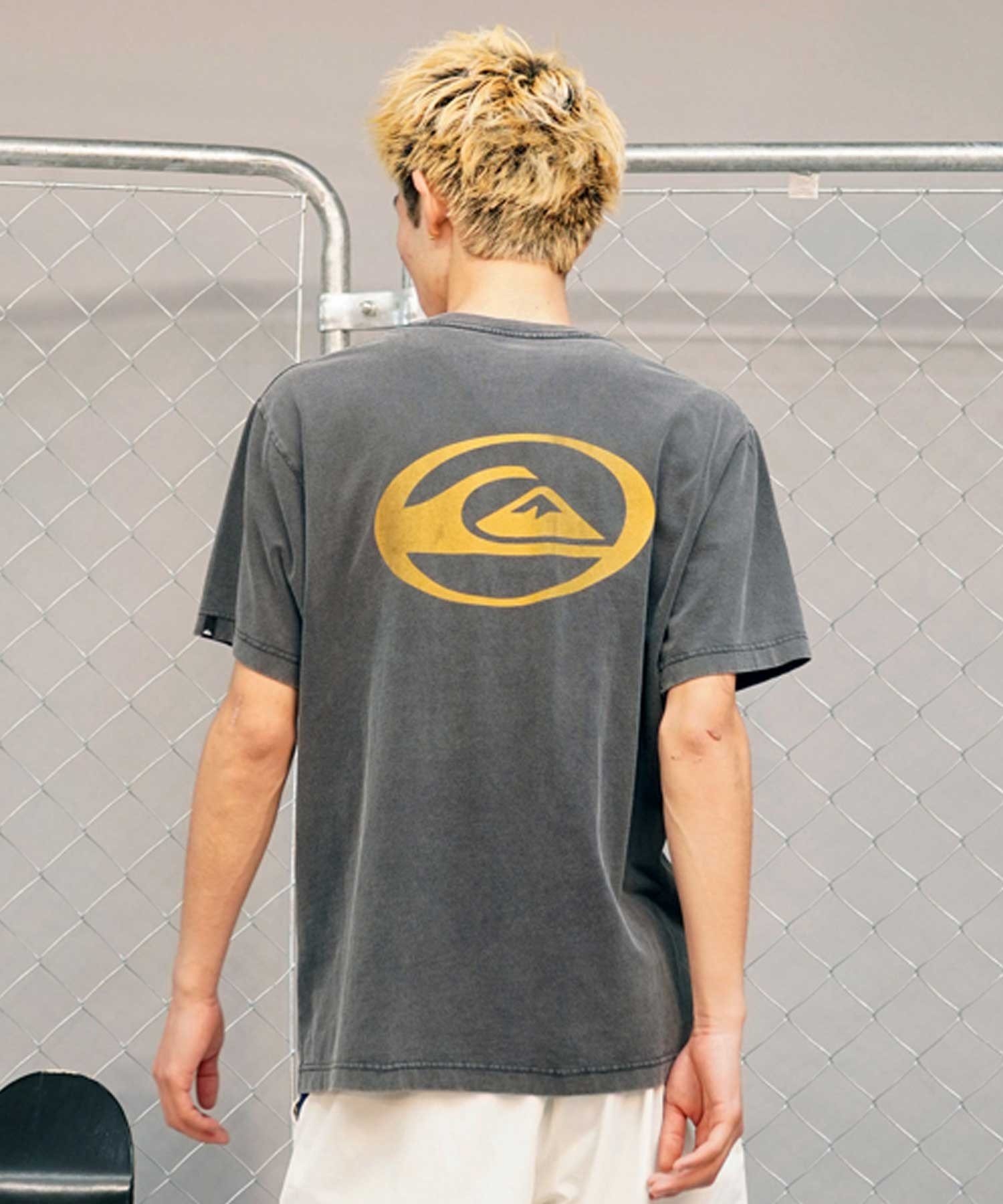 【クーポン対象】QUIKSILVER クイックシルバー QST241012 メンズ 半袖 Tシャツ ST サターンロゴ ST バックプリント(WHT-M)