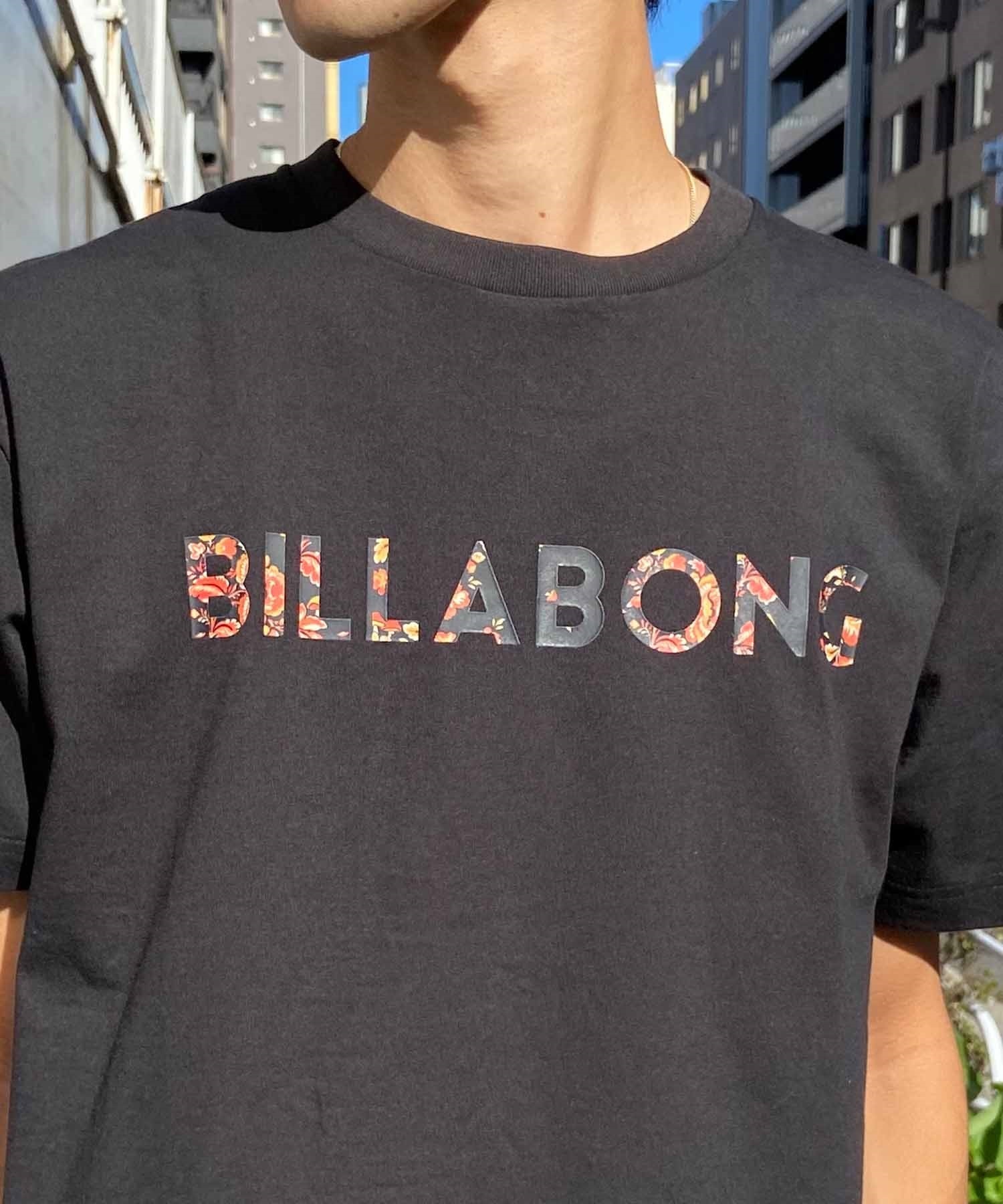 【クーポン対象】BILLABONG ビラボン UNITY LOGO Tシャツ 半袖 メンズ ロゴ BE011-200(BLA-S)