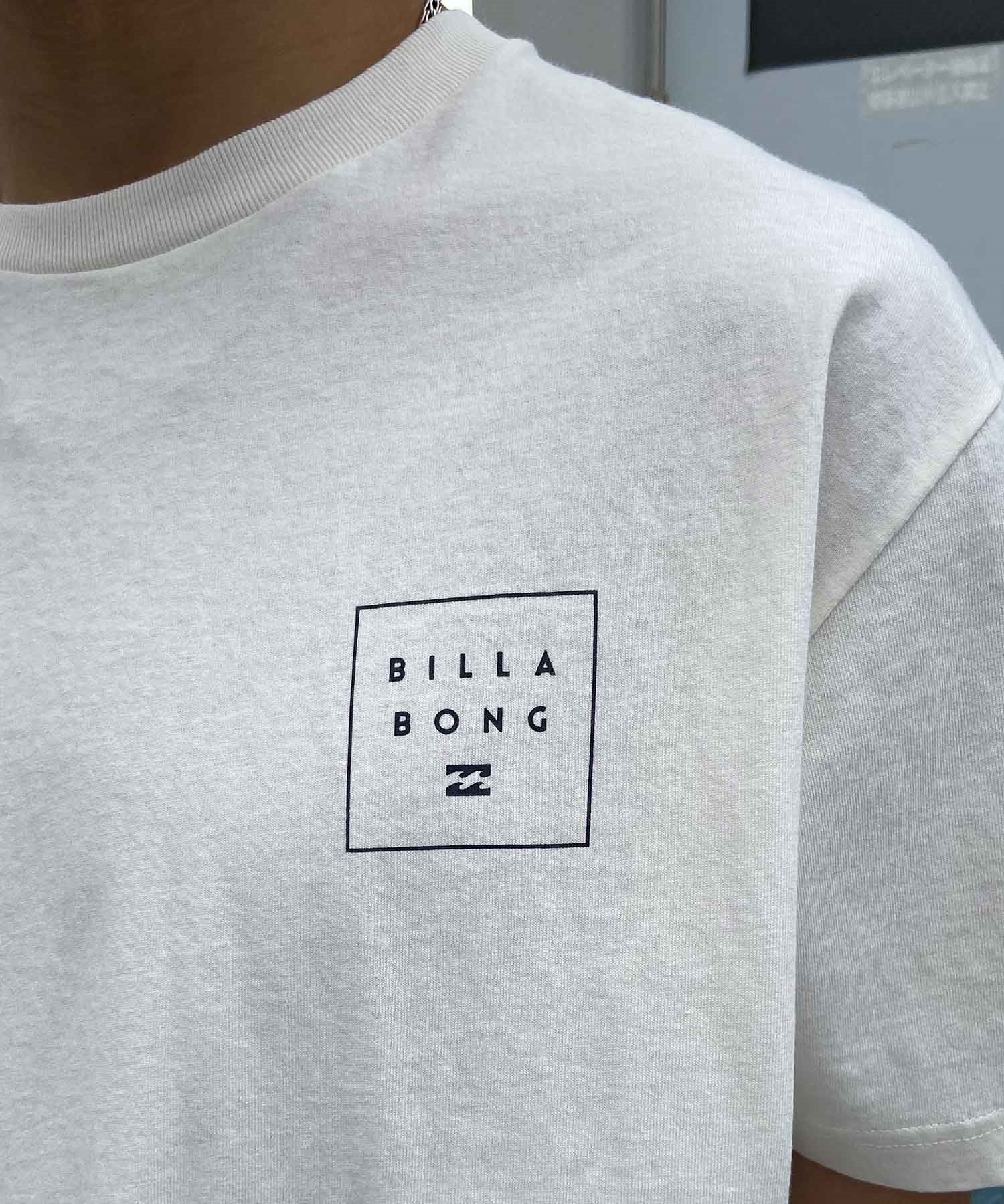 【クーポン対象】BILLABONG ビラボン BACK SQUARE Tシャツ 半袖 メンズ バックプリント BE011-203(CRM-M)