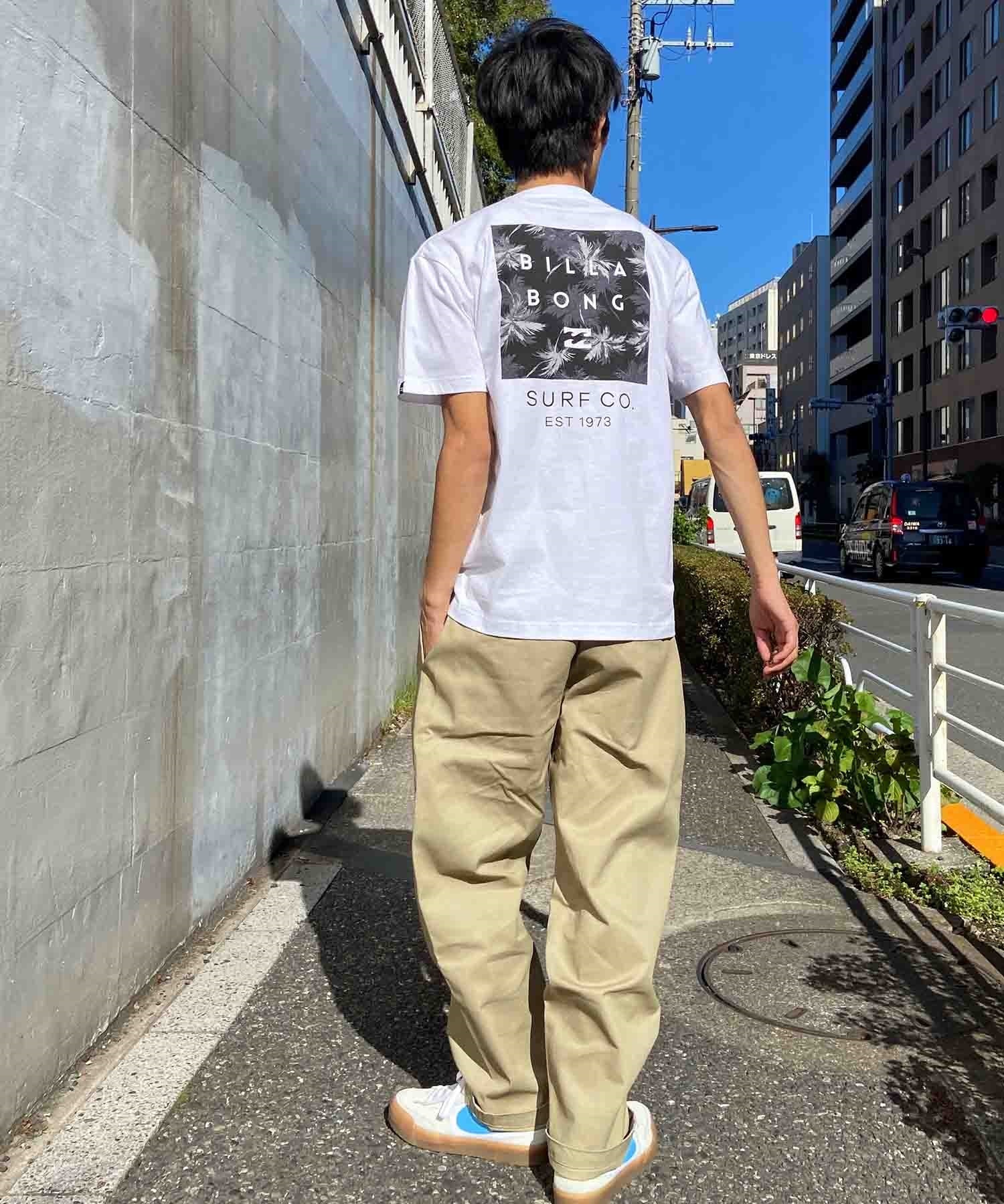 【クーポン対象】BILLABONG ビラボン BACK SQUARE Tシャツ 半袖 メンズ バックプリント BE011-203(WHT-M)