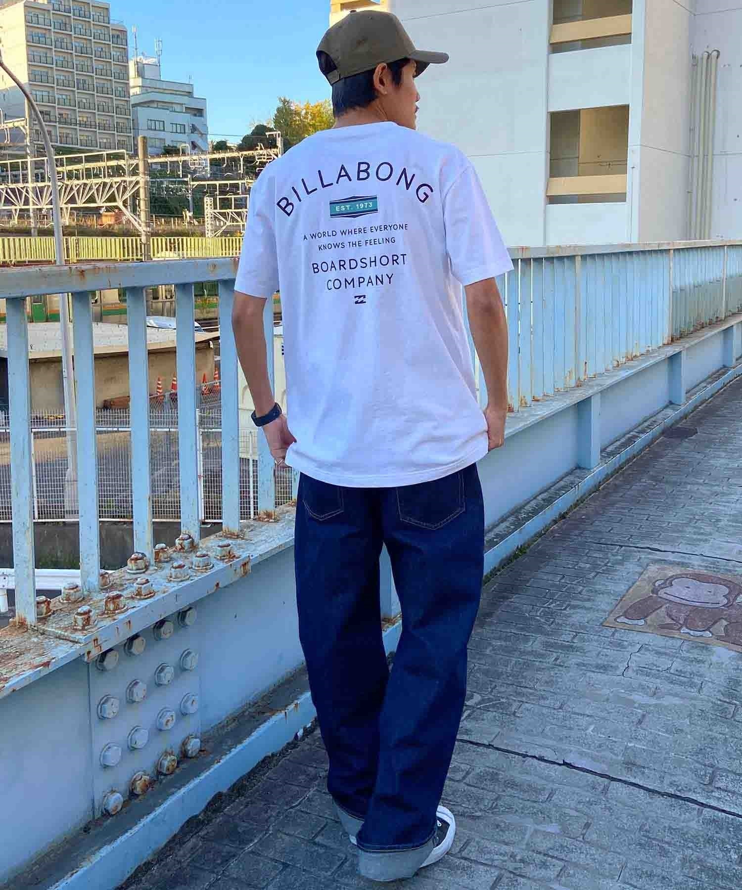 【クーポン対象】BILLABONG ビラボン PEAK Tシャツ 半袖 メンズ バックプリント クルーネック BE011-205(SAG-S)