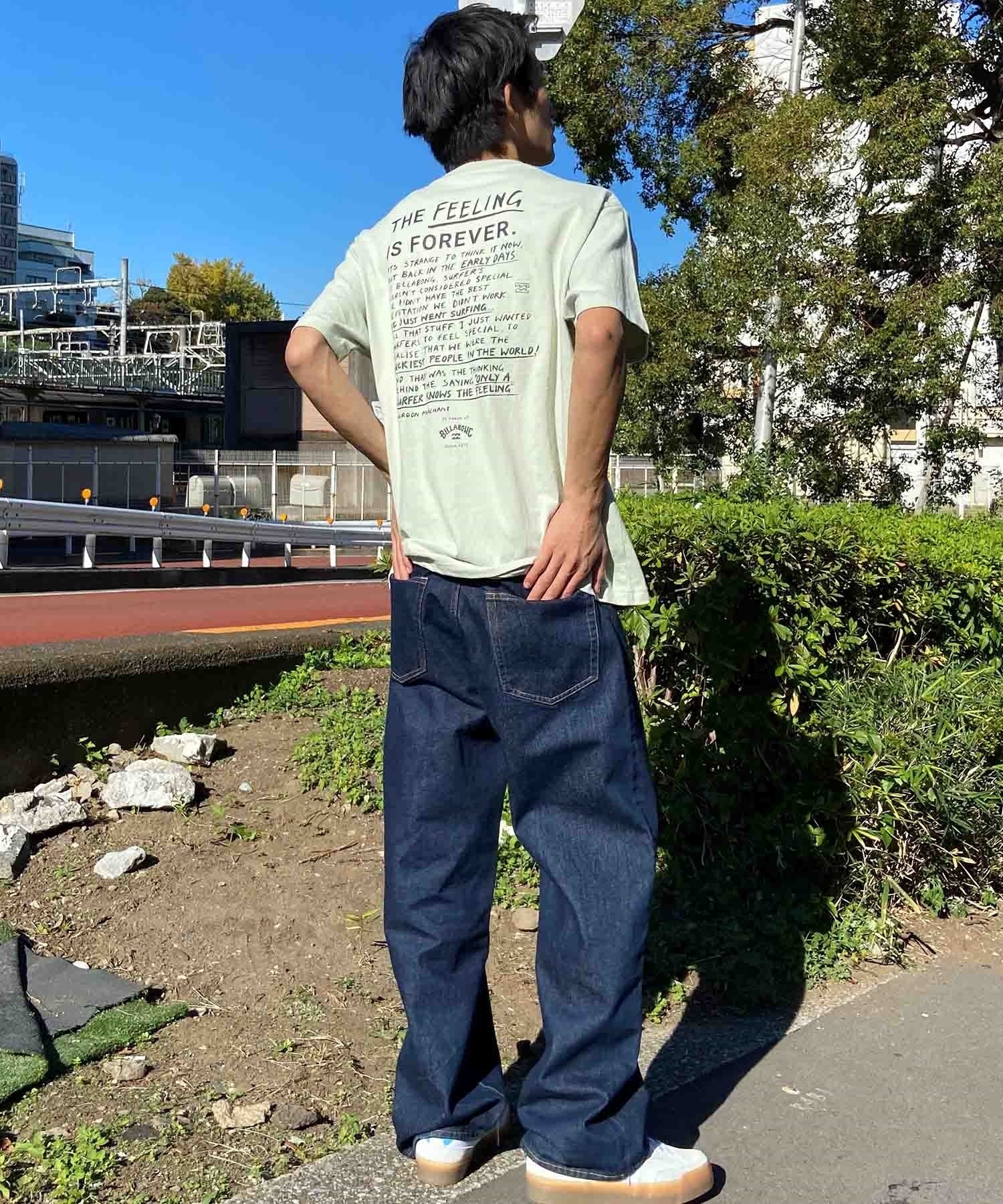 【クーポン対象】BILLABONG ビラボン FEELING IS FOREVER メンズ Tシャツ 半袖 バックプリント BE011-210(SAG-M)