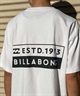 【クーポン対象】BILLABONG ビラボン DECALE WIDE メンズ Tシャツ 半袖 バックプリント BE011-212(BLK-M)