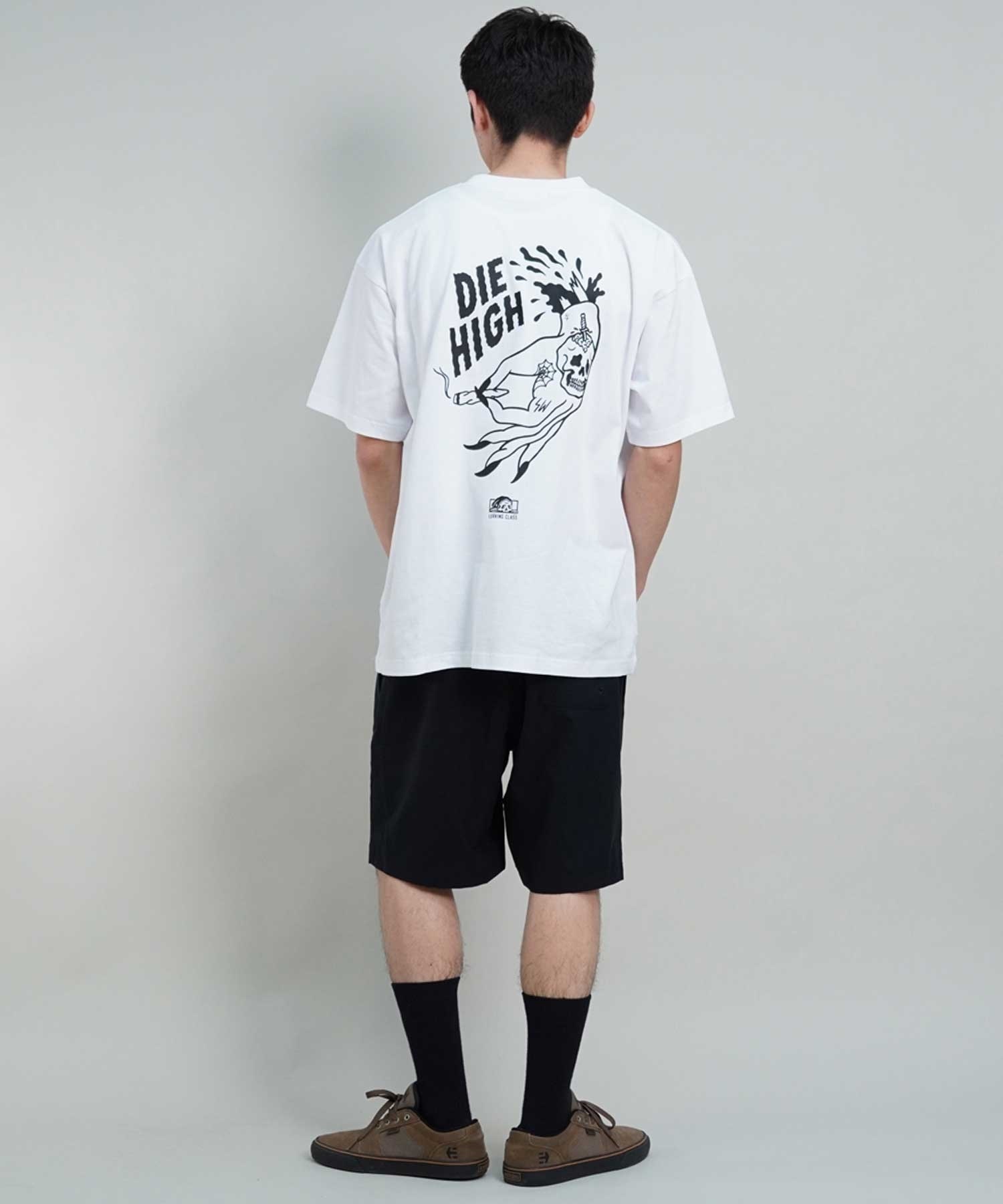 LURKING CLASS ラーキングクラス ST24STM06 メンズ 半袖 Tシャツ バックプリント オーバーサイズ Tシャツ ムラサキスポーツ限定(WHITE-M)