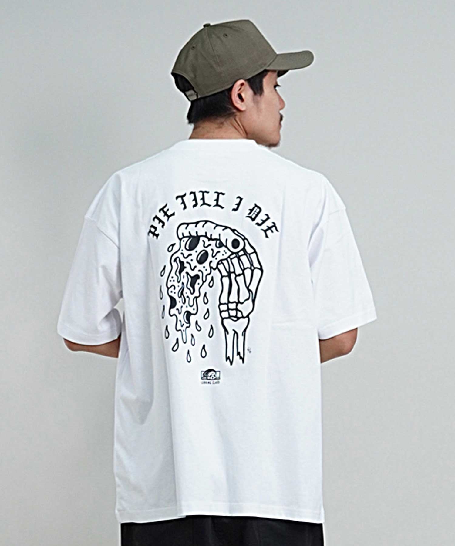 LURKING CLASS ラーキングクラス ST24STM08 メンズ バックプリント オーバーサイズ 半袖 Tシャツ ムラサキスポーツ限定(WHITE-M)