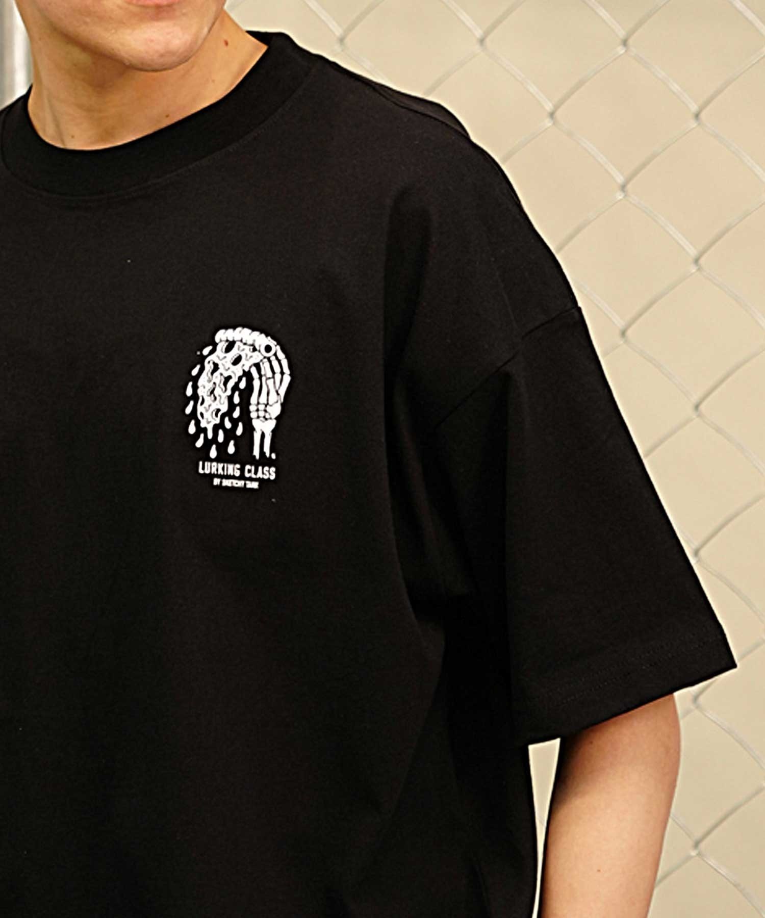 LURKING CLASS ラーキングクラス ST24STM08 メンズ バックプリント オーバーサイズ 半袖 Tシャツ ムラサキスポーツ限定(WHITE-M)