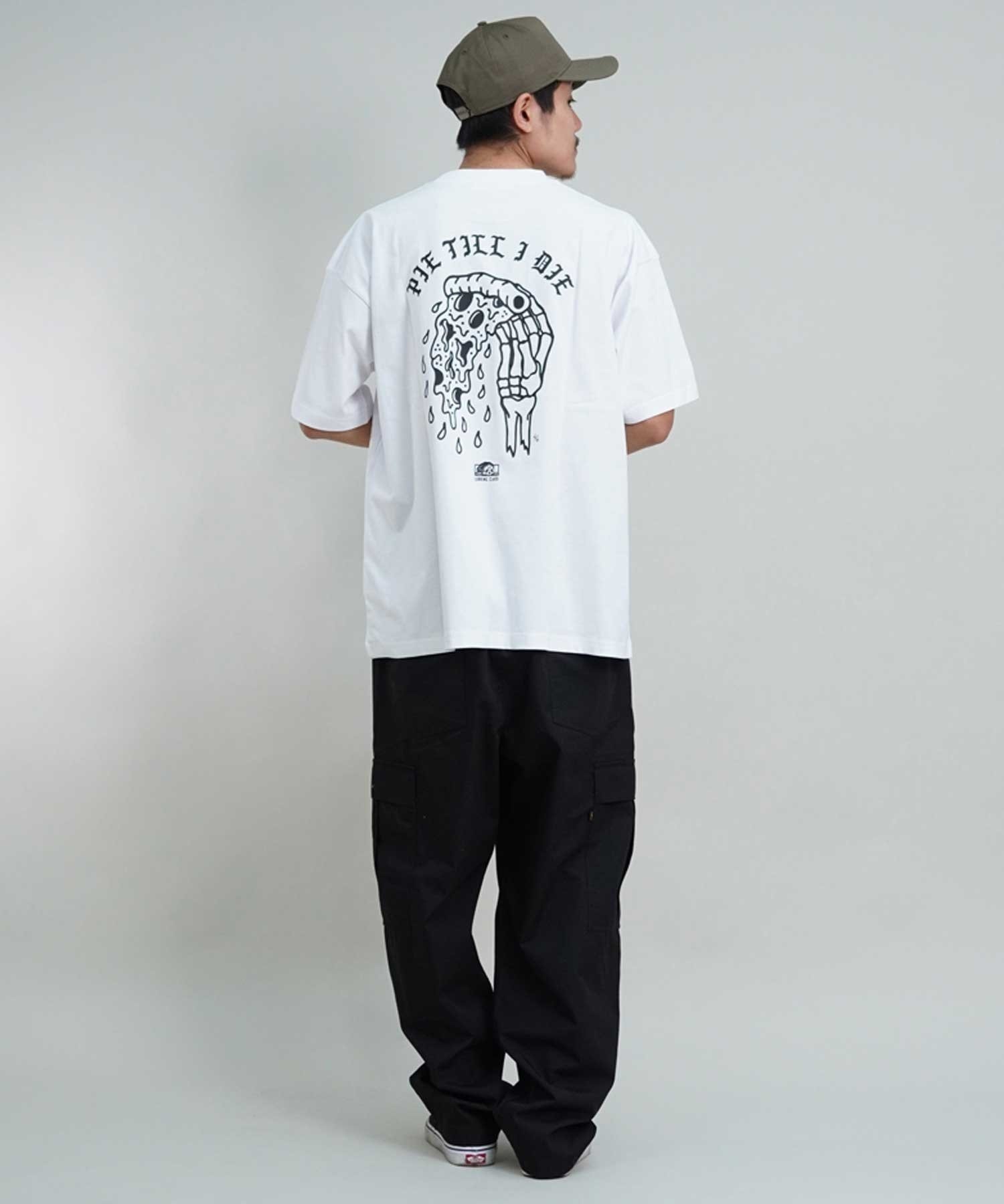 LURKING CLASS ラーキングクラス ST24STM08 メンズ バックプリント オーバーサイズ 半袖 Tシャツ ムラサキスポーツ限定(WHITE-M)