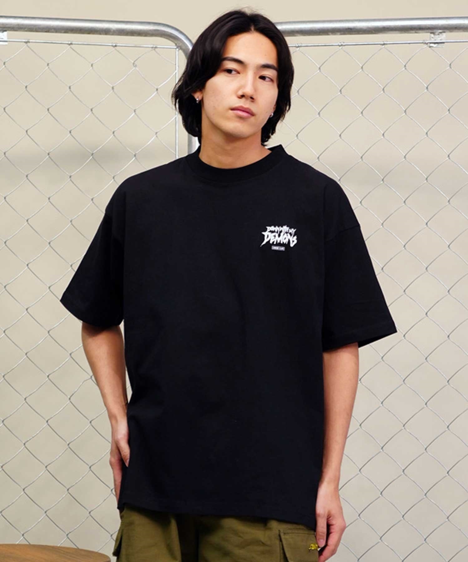 LURKING CLASS ラーキングクラス ST24STM10 メンズ 半袖 Tシャツ バックプリント オーバーサイズ ムラサキスポーツ限定(WHITE-M)