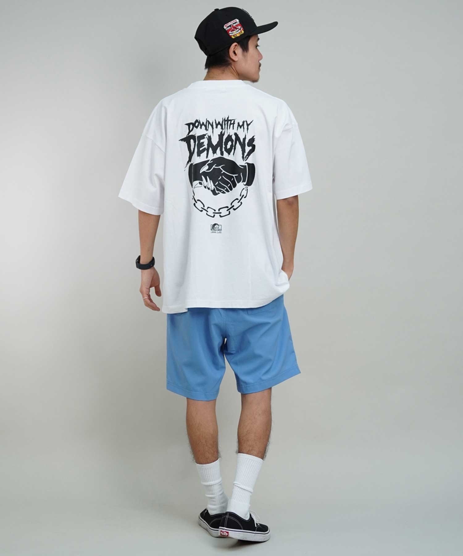 LURKING CLASS ラーキングクラス ST24STM10 メンズ 半袖 Tシャツ バックプリント オーバーサイズ ムラサキスポーツ限定(WHITE-M)