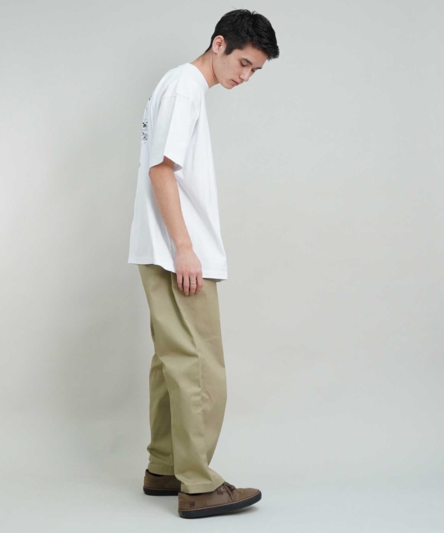 LURKING CLASS ラーキングクラス ST24STM12 メンズ 半袖 Tシャツ バックプリント オーバーサイズ(WHITE-M)