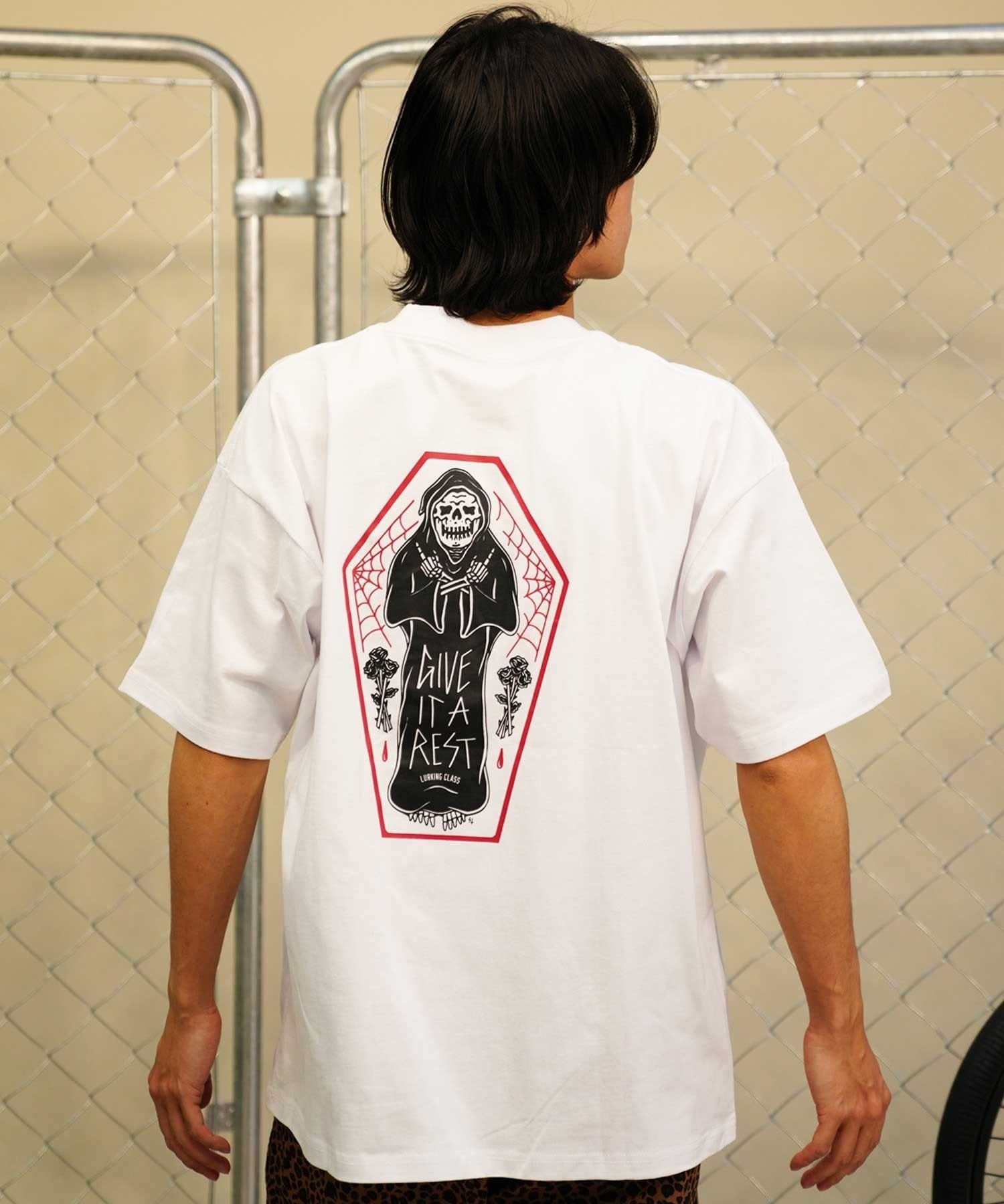 LURKING CLASS ラーキングクラス ST24STM13 メンズ 半袖 Tシャツ バックプリント オーバーサイズ(WHITE-M)