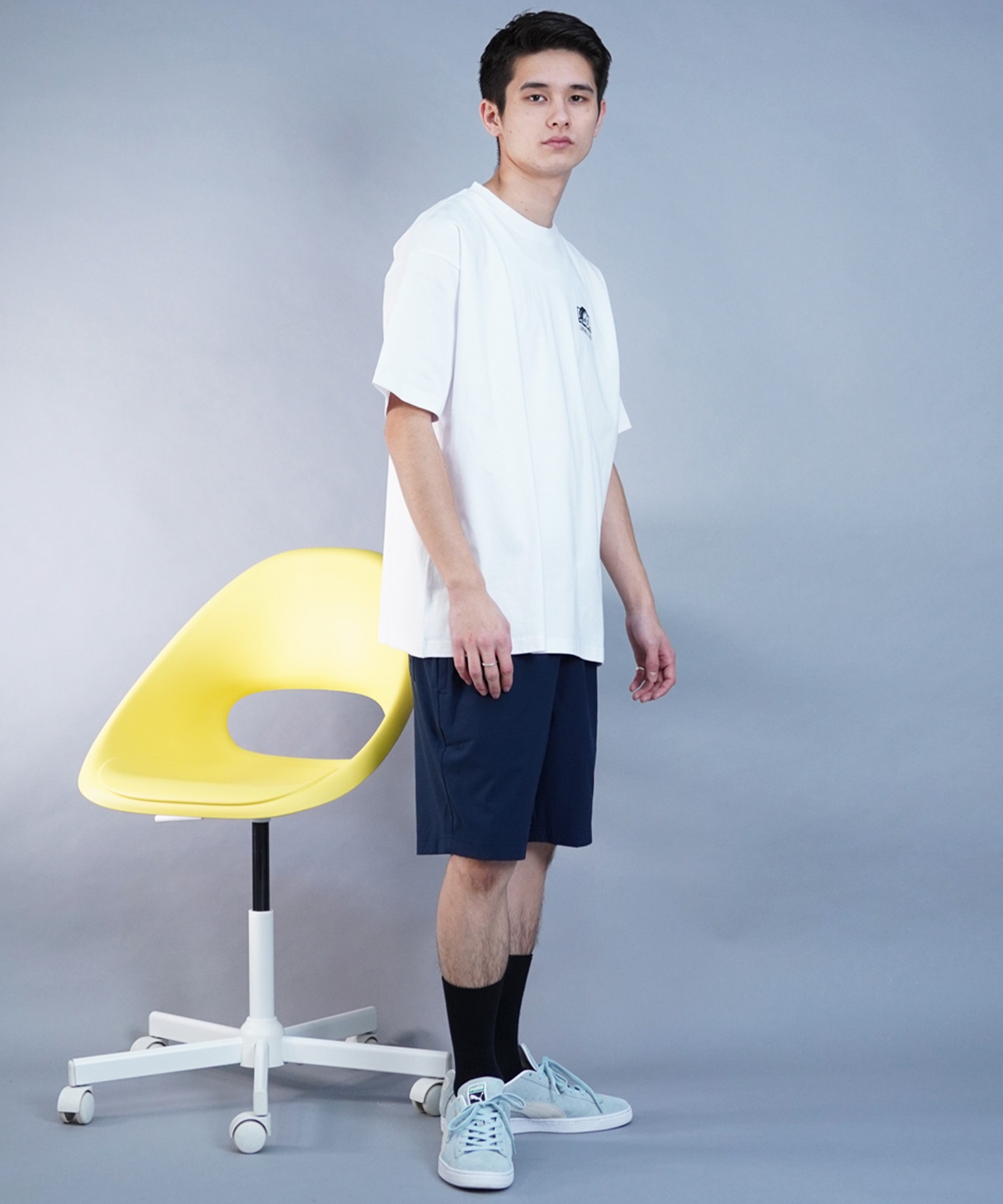 【 ムラサキスポーツ限定】LURKING CLASS ラーキングクラス メンズ 半袖 Tシャツ バックプリント カモ柄 ST24STM14(WHITE-M)