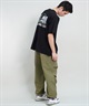 【 ムラサキスポーツ限定】LURKING CLASS ラーキングクラス メンズ 半袖 Tシャツ バックプリント レオパード柄 ST24STM15(BLACK-M)