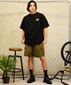 【 ムラサキスポーツ限定】LURKING CLASS ラーキングクラス メンズ 半袖 Tシャツ バックプリント チェッカーフラッグ ST24STM16(BLACK-M)