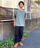 【クーポン対象】RVCA ルーカ THRASHED BOX RVCA TEE メンズ 半袖 Tシャツ バックプリント スクエアロゴ オーバーサイズ BE041-224(WHT-S)