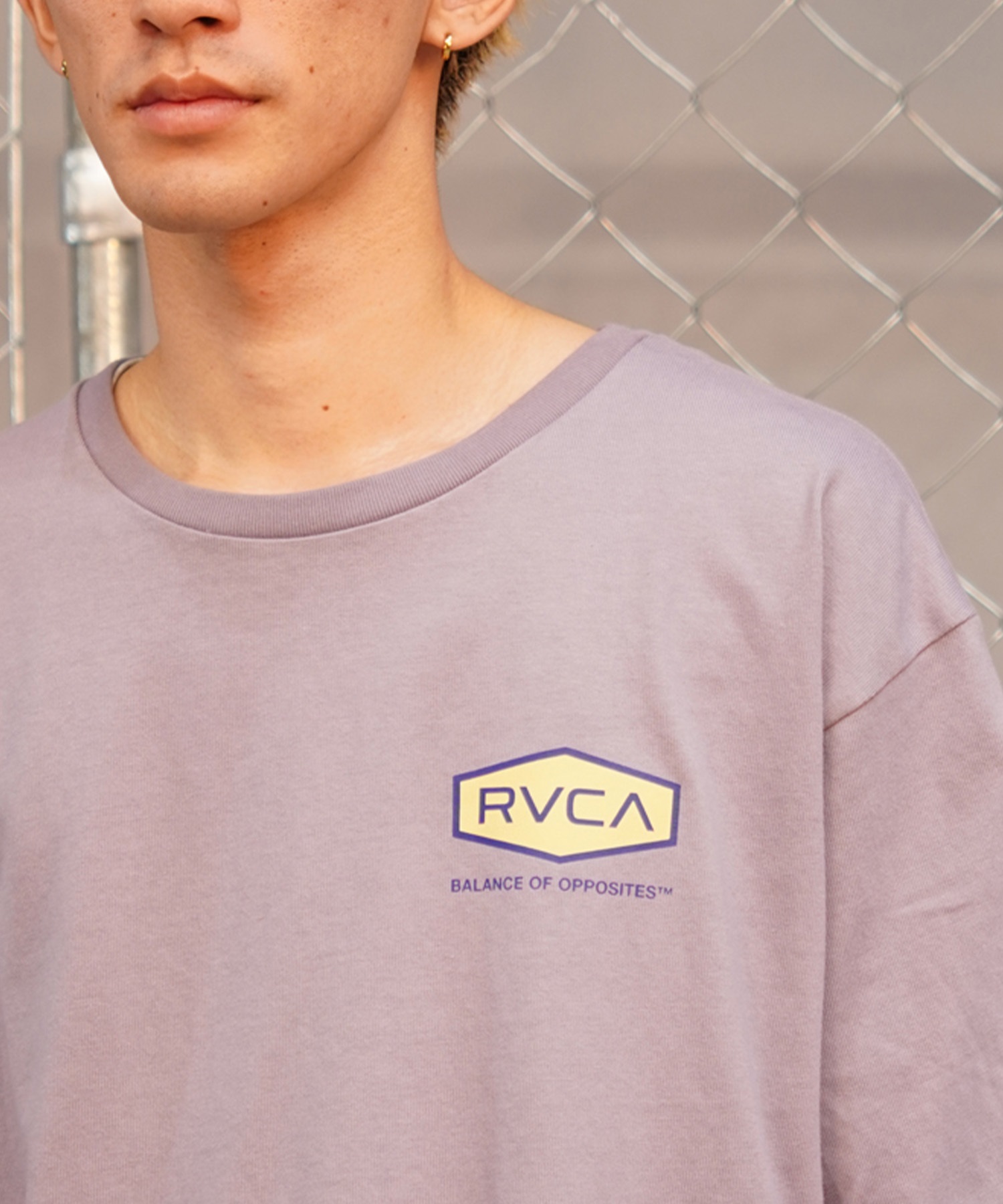 【クーポン対象】RVCA ルーカ HEX BOX TEE メンズ 半袖 Tシャツ バックプリント ロゴ オーバーサイズ BE041-225(SLW0-S)