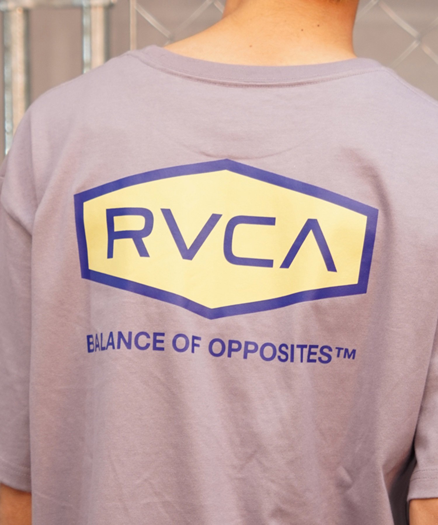 【クーポン対象】RVCA ルーカ HEX BOX TEE メンズ 半袖 Tシャツ バックプリント ロゴ オーバーサイズ BE041-225(PTK-S)