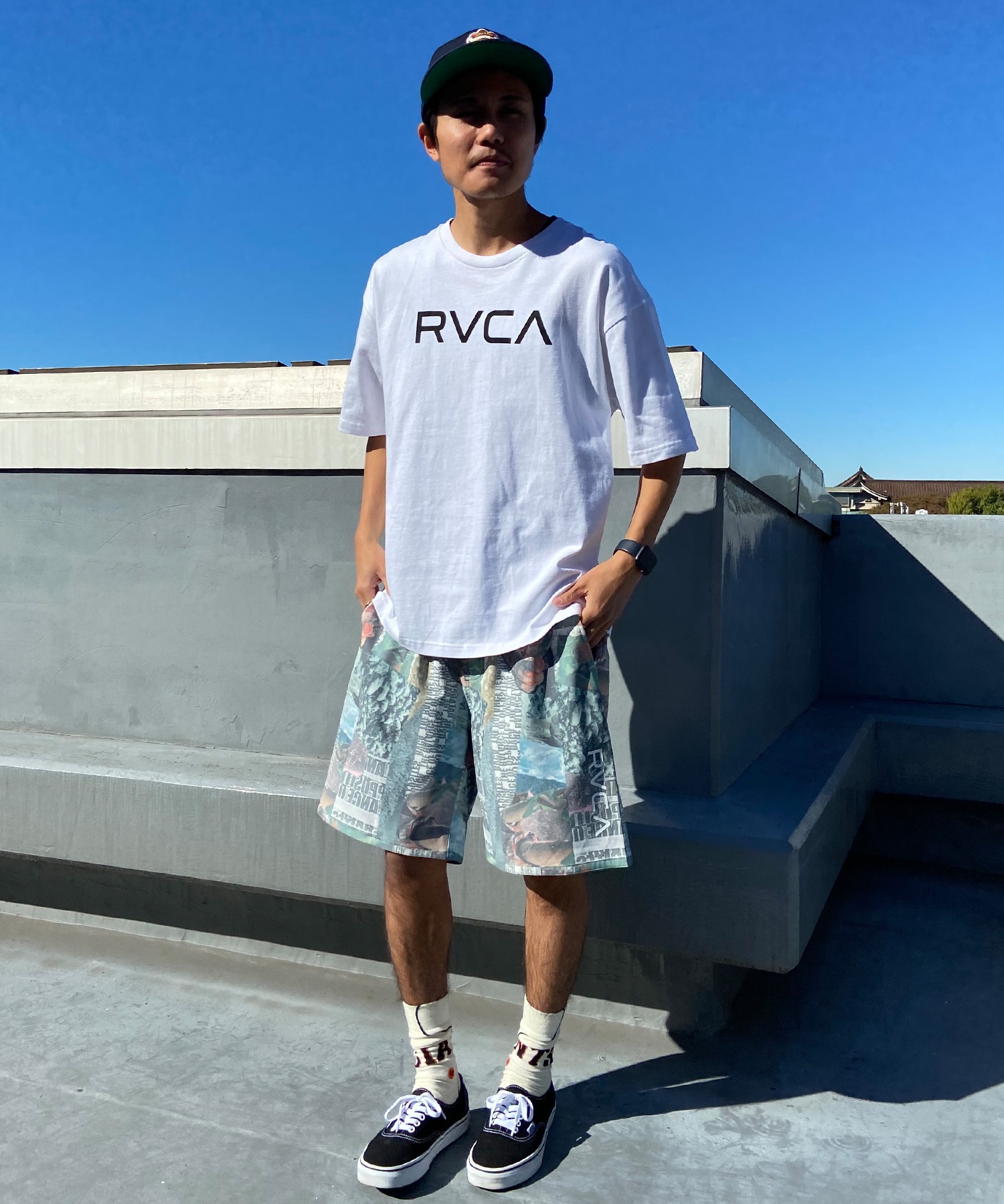 【クーポン対象】RVCA ルーカ BIG RVCA TEE メンズ 半袖 Tシャツ ロゴ シンプル オーバーサイズ BE041-226(BLK-S)