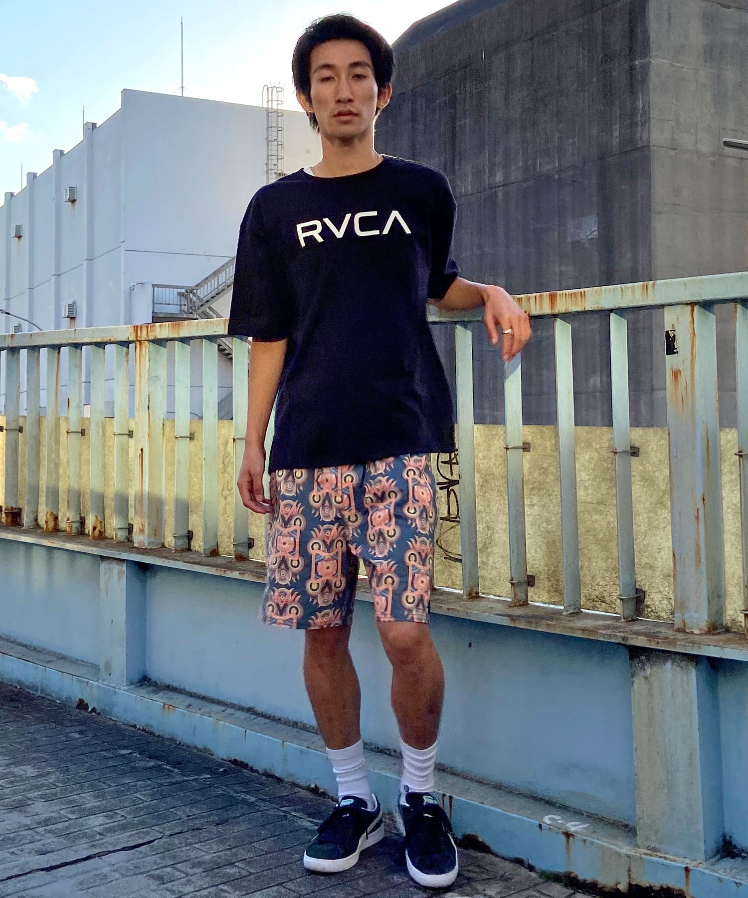 【クーポン対象】RVCA ルーカ BIG RVCA TEE メンズ 半袖 Tシャツ ロゴ シンプル オーバーサイズ BE041-226(BLK-S)