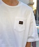 RVCA ルーカ メンズ 半袖 Tシャツ ポケT ポケット 無地 ワンポイント オーバーサイズ クルーネック BE041-230(WHT-S)