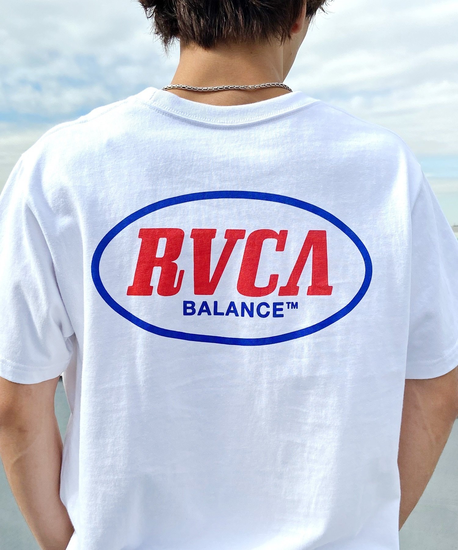 RVCA ルーカ メンズ 半袖 Tシャツ バックプリント コットン クルーネック BE041-233(CNJ0-S)