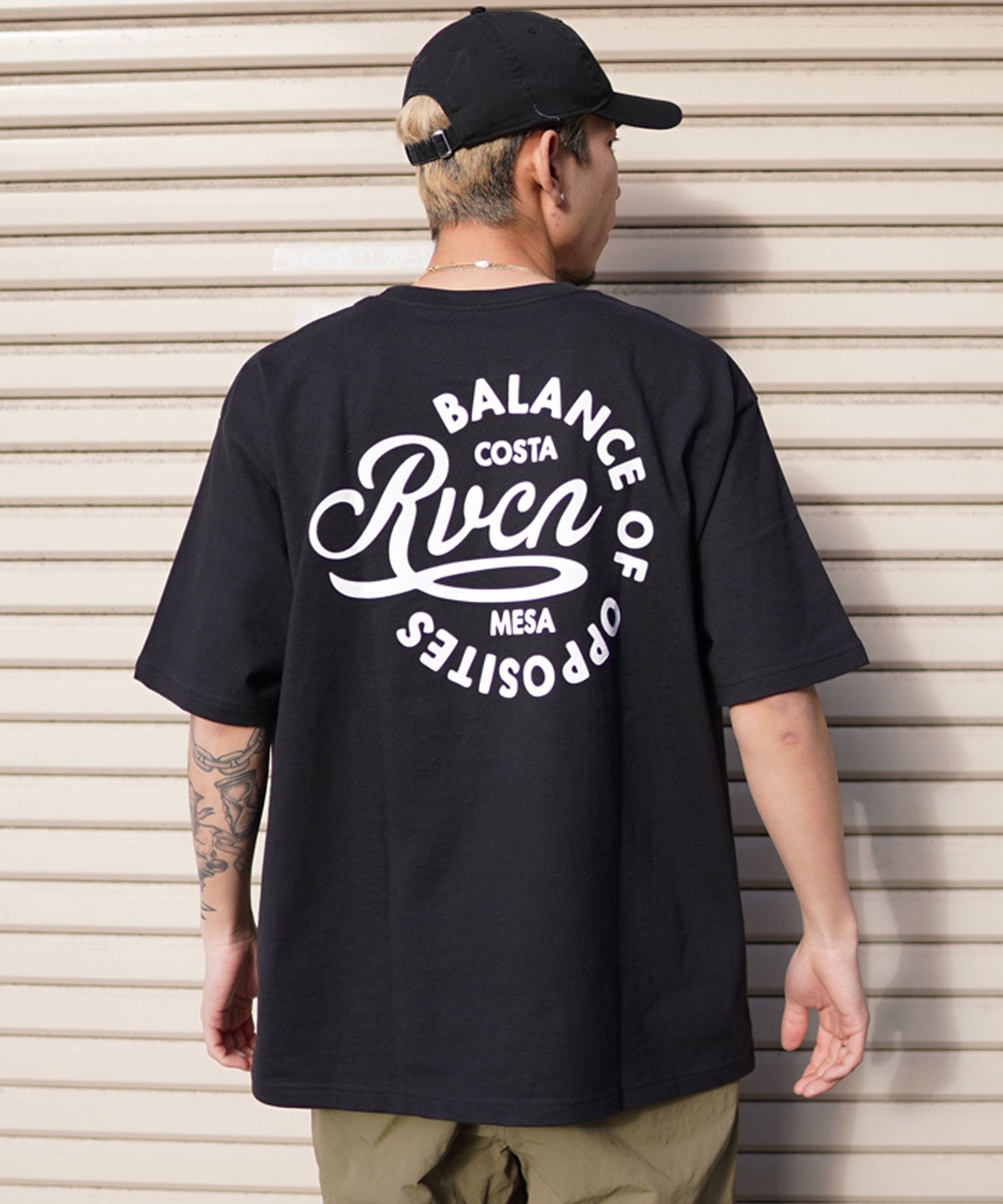 【クーポン対象】ムラサキスポーツ限定RVCA ルーカ RVCA BEND ST メンズ 半袖 Tシャツ バックプリント BE041-P22(BRK0-S)