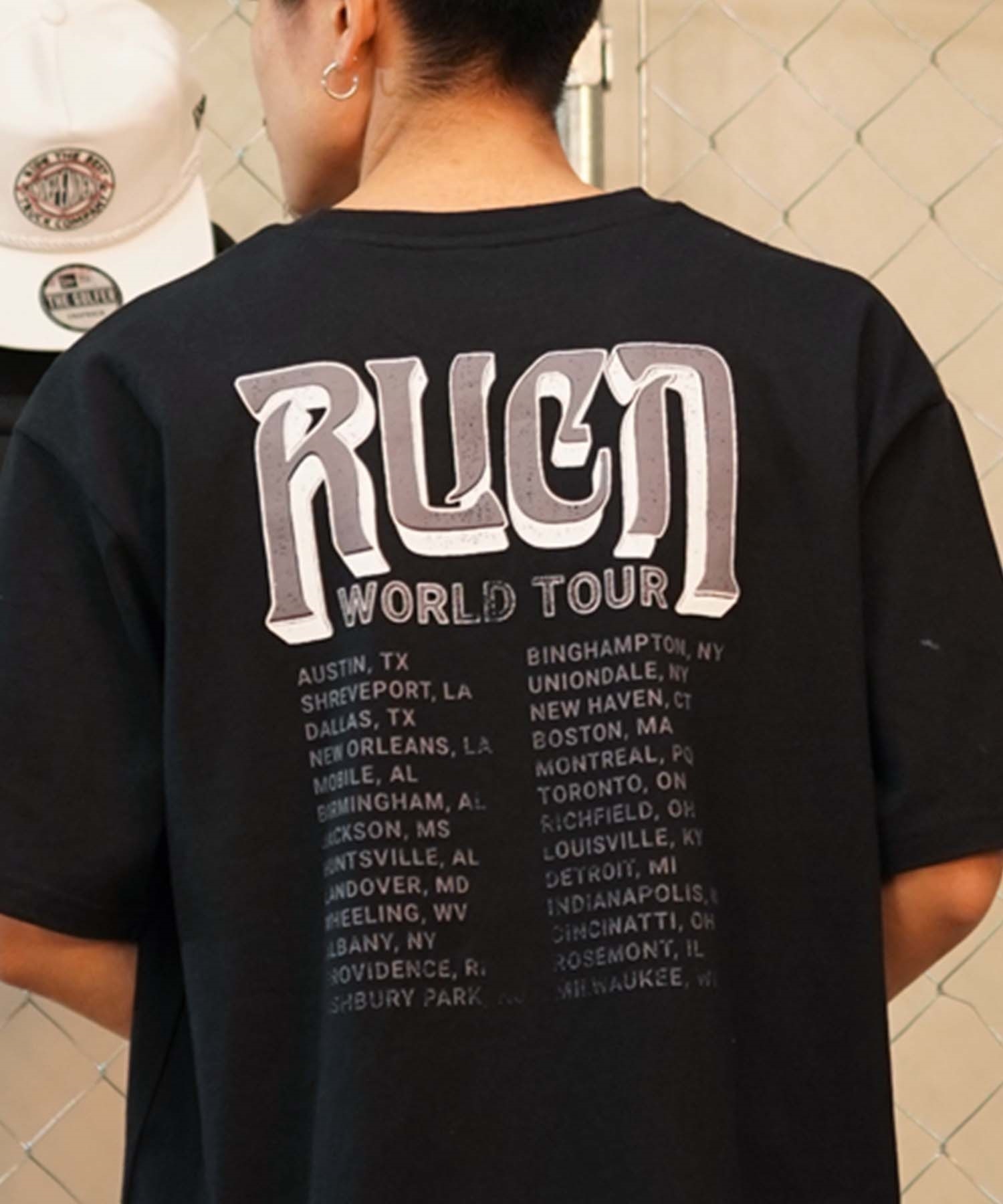 【クーポン対象】【ムラサキスポーツ限定】RVCA ルーカ RVCA TOUR TEE メンズ 半袖 Tシャツ バックプリント BE041-P23(WHT-S)