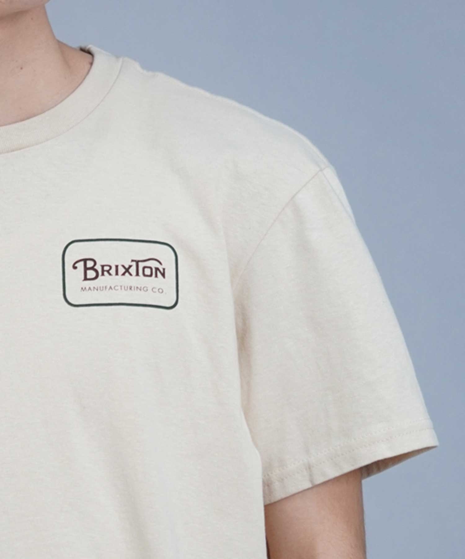 BRIXTON ブリクストン メンズ 半袖 Tシャツ バックプリント ブランドロゴ 17118(BLCRW-M)