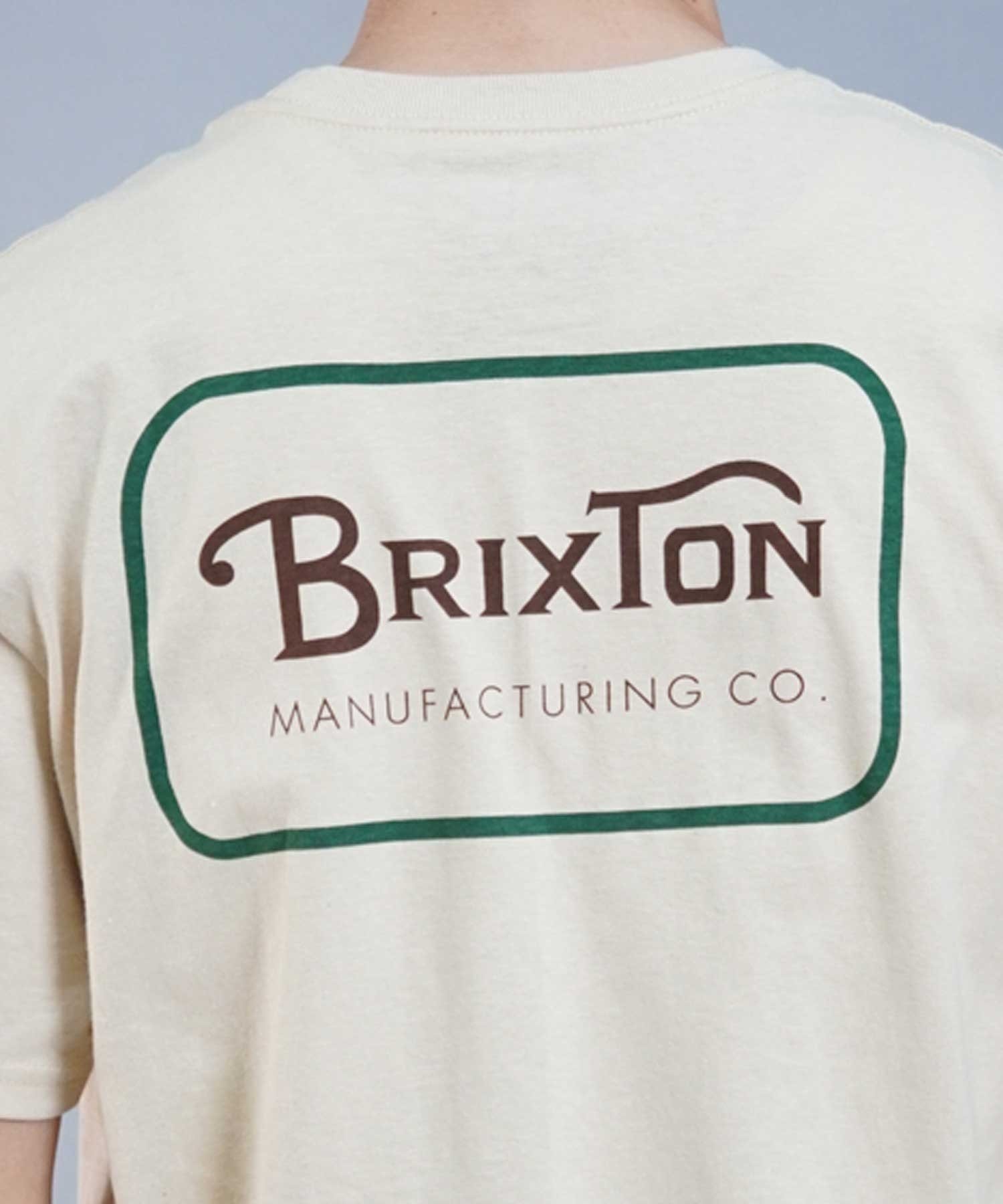 BRIXTON ブリクストン メンズ 半袖 Tシャツ バックプリント ブランドロゴ 17118(BLCRW-M)