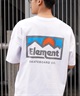 ELEMENT エレメント メンズ 半袖 Tシャツ オーバーサイズ バックプリント クルーネック BE021-223(WHT-M)