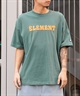 ELEMENT エレメント メンズ 半袖 Tシャツ バックプリント オーバーサイズ クルーネック アーチロゴ フラワーモチーフ BE021-240(GSP-M)