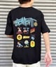 ELEMENT エレメント メンズ 半袖 Tシャツ オーバーサイズ バックプリント クルーネック タギング グラフィティ BE021-251(LGN-M)