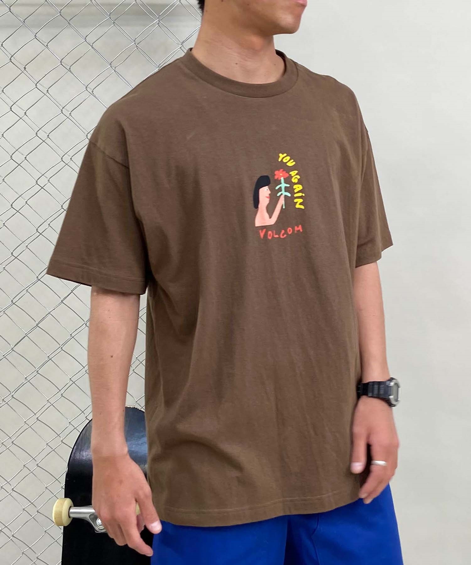 VOLCOM ボルコム ARTHUR LONGO 1 T-SHIRT メンズ 半袖Tシャツ バックプリント DESI A4312412(DKE-M)