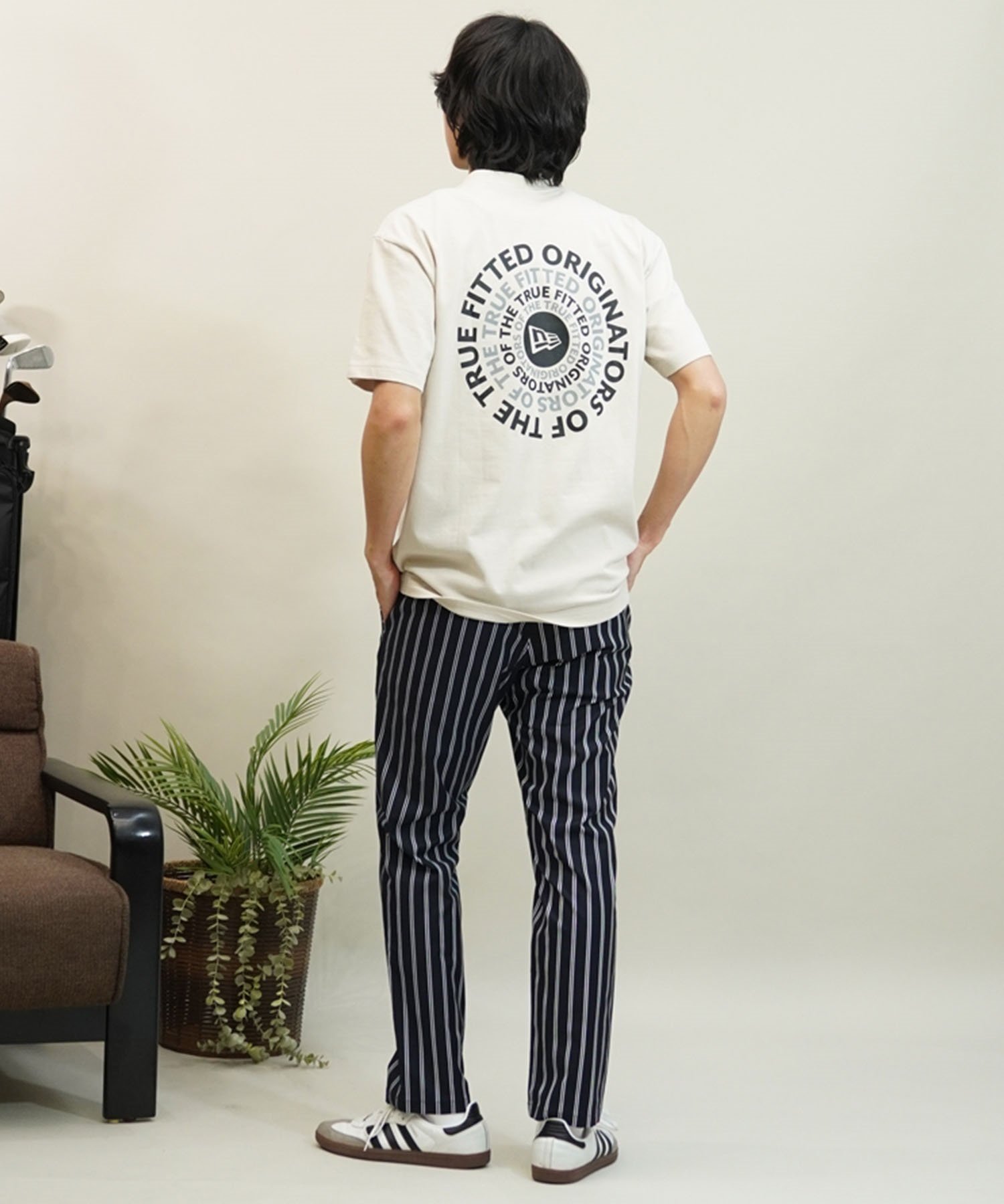 NEW ERA ニューエラ SS CT TEE CIRCLE OOTTF メンズ Tシャツ 半袖 定番 ロゴ バックプリント 14121903(STO-M)