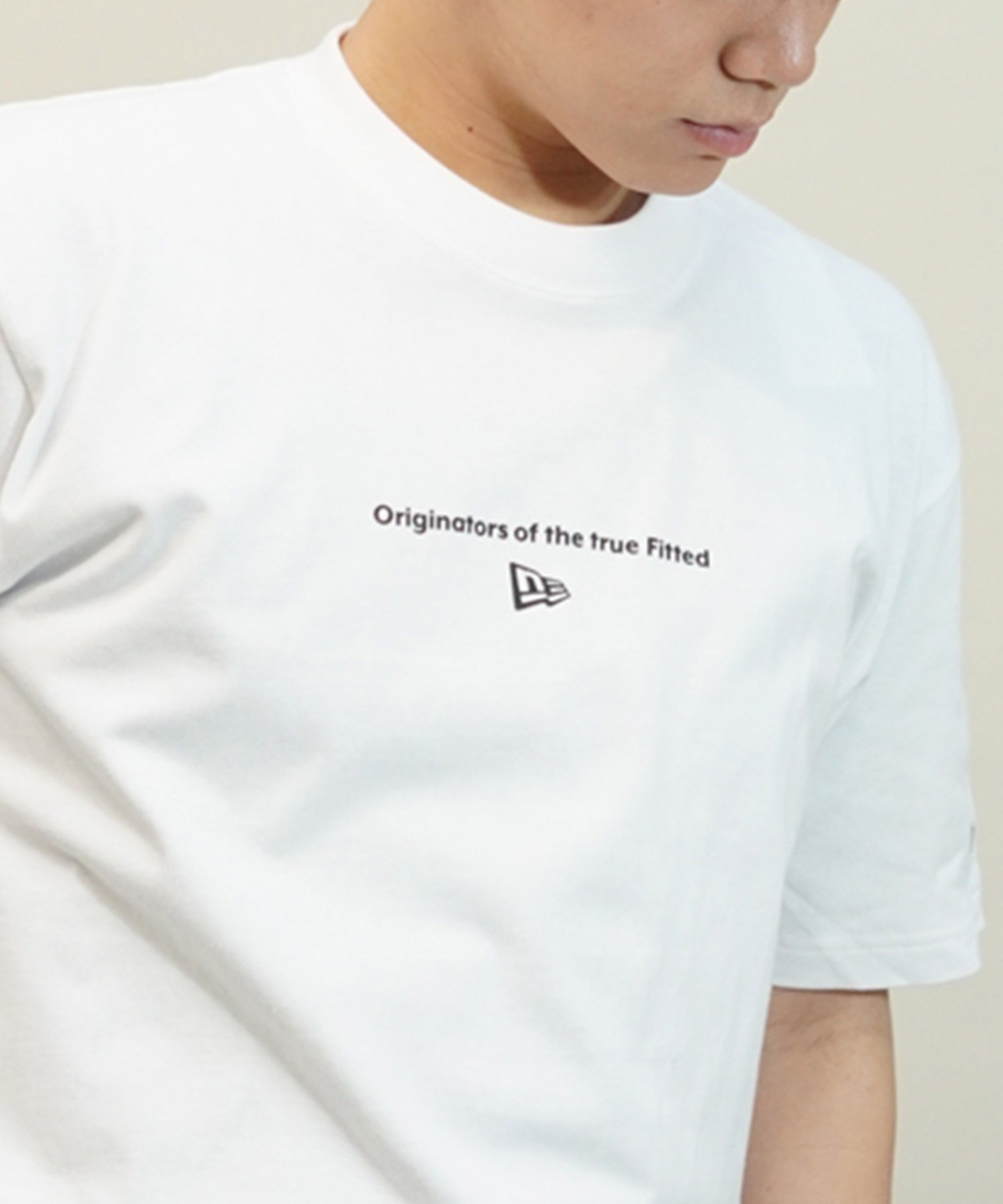 NEW ERA ニューエラ SS CT TEE CIRCLE OOTTF メンズ Tシャツ 半袖 定番 ロゴ バックプリント 14121902(WHI-M)