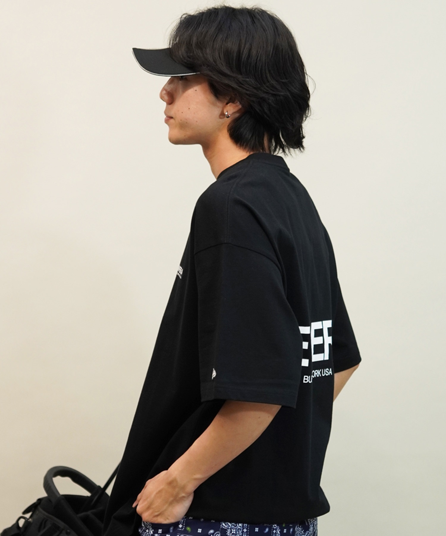 NEW ERA ニューエラ メンズ 半袖 Tシャツ バックプリント ブランドロゴ ブラック 14121853(BLK-M)