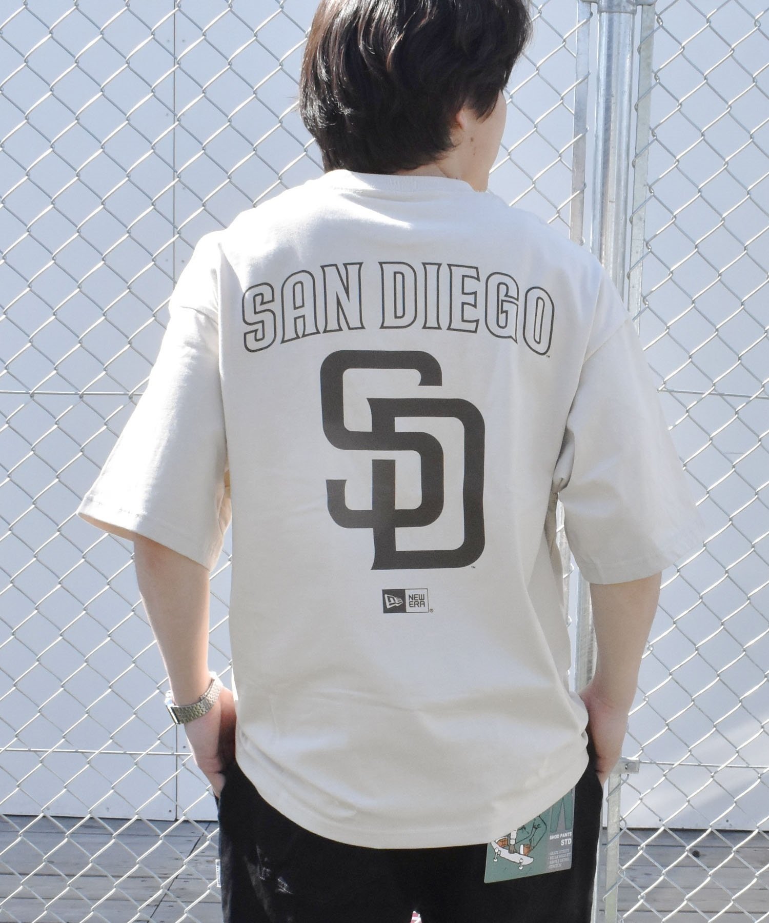 【ムラサキスポーツ限定】 NEW ERA ニューエラ SSOT メンズ 半袖 Tシャツ オーバーサイズ バックプリント MLB 14334727(STO-M)