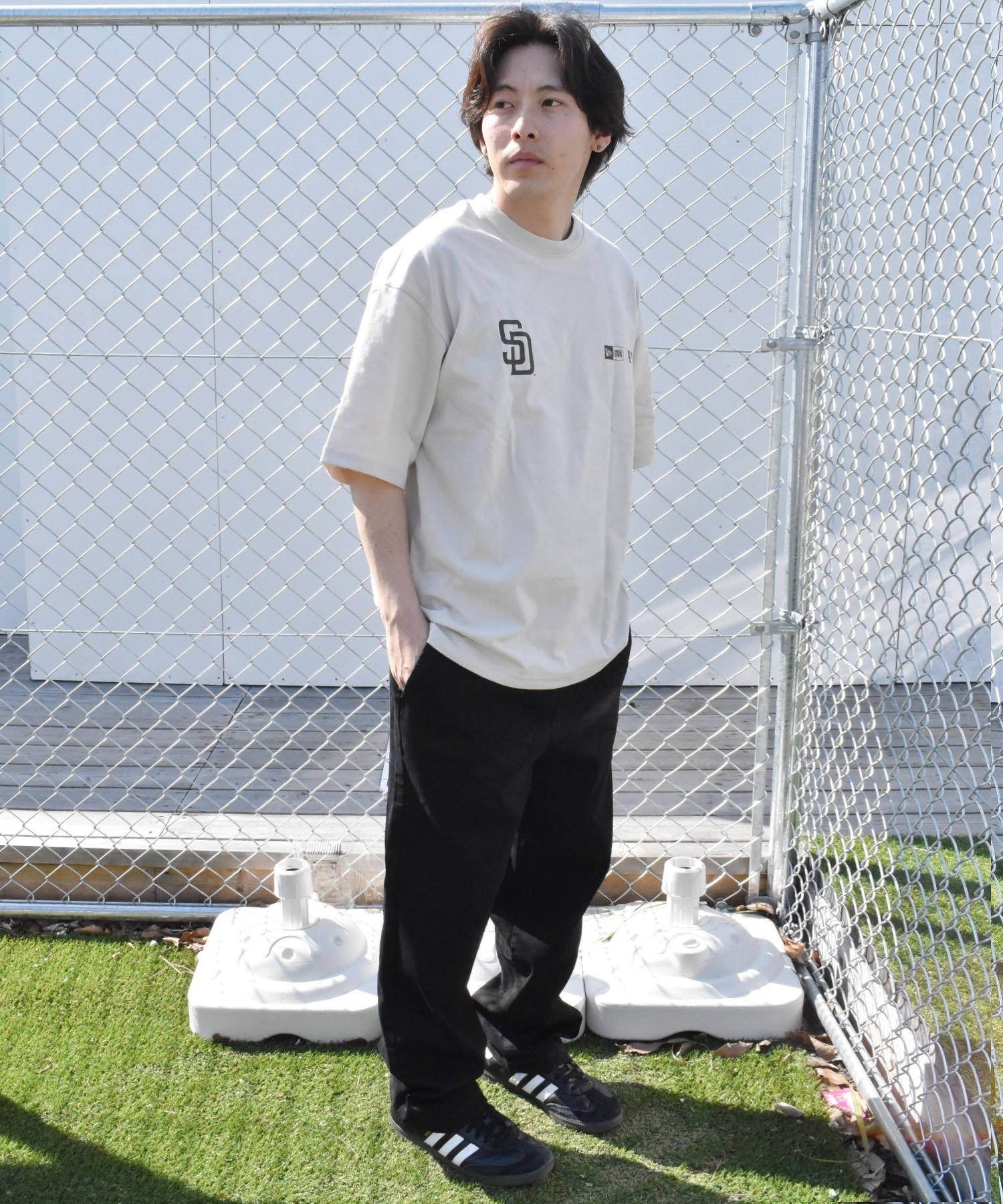 【ムラサキスポーツ限定】 NEW ERA ニューエラ SSOT メンズ 半袖 Tシャツ オーバーサイズ バックプリント MLB 14334727(STO-M)