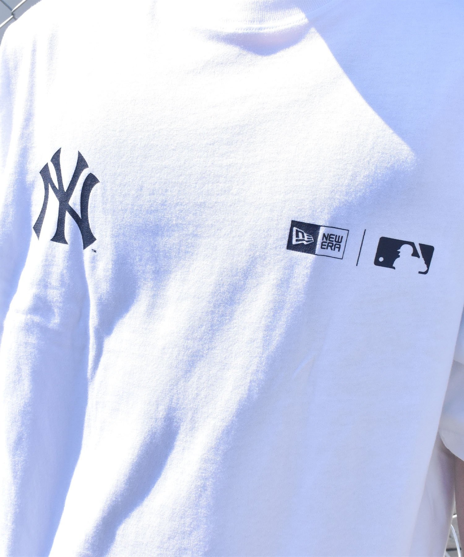 【ムラサキスポーツ限定】 NEW ERA ニューエラ SSOT メンズ 半袖 Tシャツ オーバーサイズ バックプリント MLB 14334728(WHI-M)