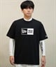 NEW ERA ニューエラ SS CT TEE BOX LOGO メンズ Tシャツ 半袖 ボックスロゴ 定番ロゴ 14121914(BLK-M)