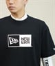 NEW ERA ニューエラ SS CT TEE BOX LOGO メンズ Tシャツ 半袖 ボックスロゴ 定番ロゴ 14121914(BLK-M)