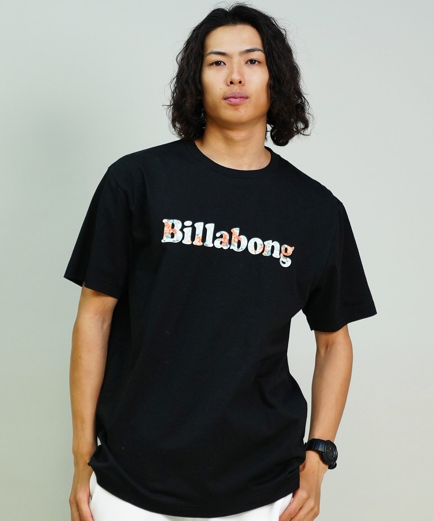 BILLABONG ビラボン 半袖 Tシャツ メンズ レギュラーフィット ブランドロゴ BUBBLES BE01A-200(WBL-S)